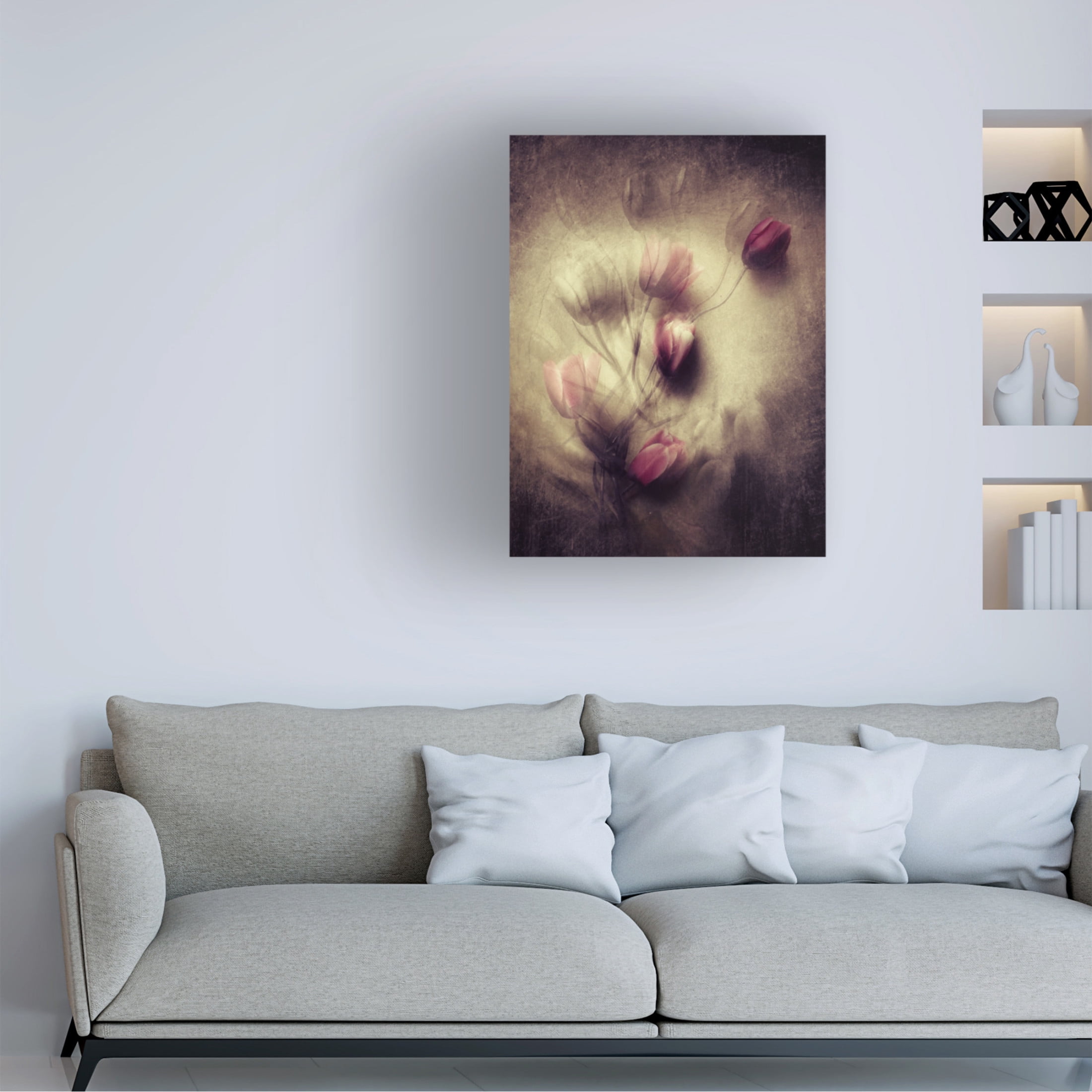 Canvas Wall Art - Kahar Lagaa 'Love Will Be There' Wall Art for Living Room, Bedroom, or Office Décor by Trademark Fine Art - 14 x 19 Inches