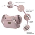 thumbnail image 5 of KXF Womens Nylon Crossbody Bag Large Capacity Multi-layer Bags Shoulder Handbag Messenger Bag Travel Satchel Purse, 5 of 8