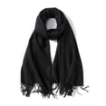 thumbnail image 2 of Foulard Femme Chaude Automne à Carreaux pashmina Foulards avec Pompons, 2 of 5