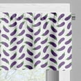 thumbnail image 5 of Ambesonne Eggplant Valance & Curtain, Nutritious Meal, 55"x36", Violet White, 5 of 6