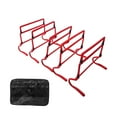 thumbnail image 5 of 5 Pack Agility Hurdles Speed Training Fitness Obstacles Adjustable Height for Athletes Soccer Football Training, 5 of 9
