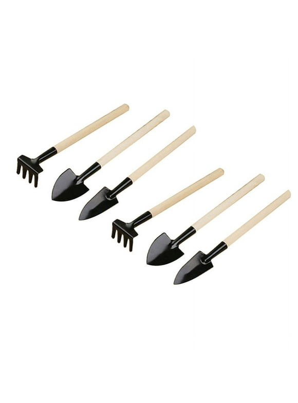 TELOLY 6X Portable Mini Garden Tools Kit Small Shovel Hoe Gardening Tools