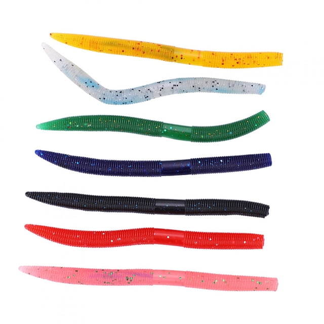 Señuelo de pesca suave de silicona artificial de 13,5 cm/8 g, gusanos vivos, cebos de natación realistas.