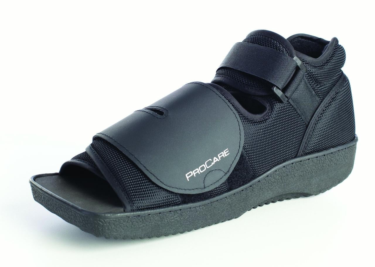 ProCare Orthopedic Post-Op Walking Shoe, Medium Size, Black