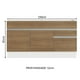 thumbnail image 3 of Gabinete Bajo Cocina Madesa Glamy 150cm Sin Encimera Color Blanco/Marron, 3 of 10