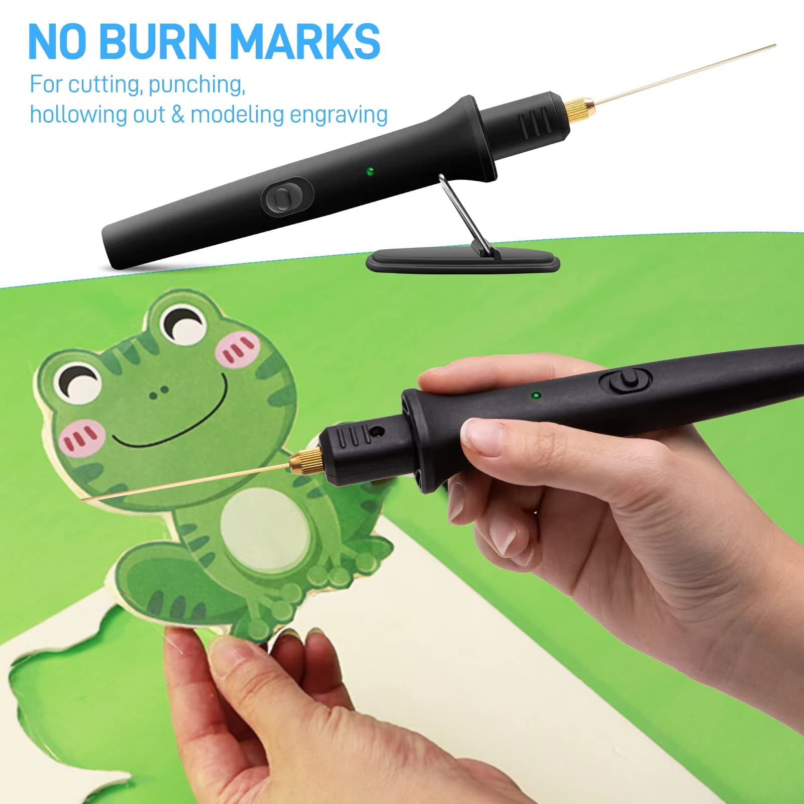 Waxgamo 3 in 1 Hot Wire Foam Cutter Kit, Electric Styrofoam Cutting Tool, 100-240V / 18W with Electronic Adaptor for Small Cutting Project, DIY Craft, Foam Carving