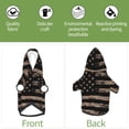 thumbnail image 6 of Cauagu American Flag with Desert Camouflage Pattern Winter Pet Hoodie Sweatshirts- Dog Hoodie Sweater with Leash Hole - Cute Dog Hoodie - Pet Clothes Puppy Cat Custume -X-Small, 6 of 8