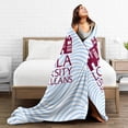 thumbnail image 5 of Loyola University New Orleans Logo Fleece Blanket, Very Soft Microfiber Flannel Blanket for Couch Warm and Cozy for All Seasons, 5 of 6