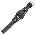 thumbnail image 1 of 24MM Black Brown Cowhide Leather Watch Strap Band For FOSSIL JR1157 Watches, 1 of 1