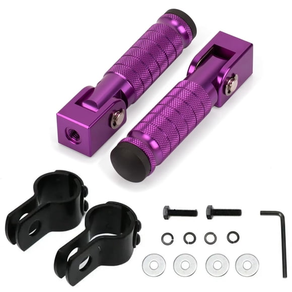 Estriberas para moto XINGWU M8, plegables en 90 grados, color morado