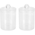 thumbnail image 1 of Qtip cotton swab holder dispenser, cotton swab apothecary jar with lid for bathroom container storage organization B, 1 of 5