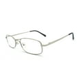 thumbnail image 2 of EYE ZOOM Reading Glasses 2 Pack Extra Wild Metal Readers Spring Hinge with Hard Case for Men and Women (Gunmetal, Strength + 1.25), 2 of 6