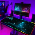 thumbnail image 1 of Alfombrilla de ratón Razer RGB grande para juegos de Anime, alfombrilla LED para ratón, accesorios para jugadores, alfombrilla de escritorio para PC con mesa LOL retroiluminada LIUWENJING unisex, 1 of 2