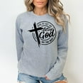 thumbnail image 3 of Inspirational Christian Sweatshirt - Doing My Best and Letting God Do The Rest - Motivational Religious (M, LightPink), 3 of 7