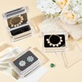 thumbnail image 5 of 4 Pcs Acrylic Jewelry Box with Lid Clear Gemstone Display Box Transparent Jewelry Display Container with Black Sponge Inside for Gemstones Rings Necklaces Bracelets DIY, 5 of 7