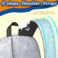 thumbnail image 5 of 17 Inch Lightweight Backpack,PVC Waterproof Oxford Fabric, Ergonomically Designed, with Large Capacity, Frozen Aesthetic Pattern, 5 of 5