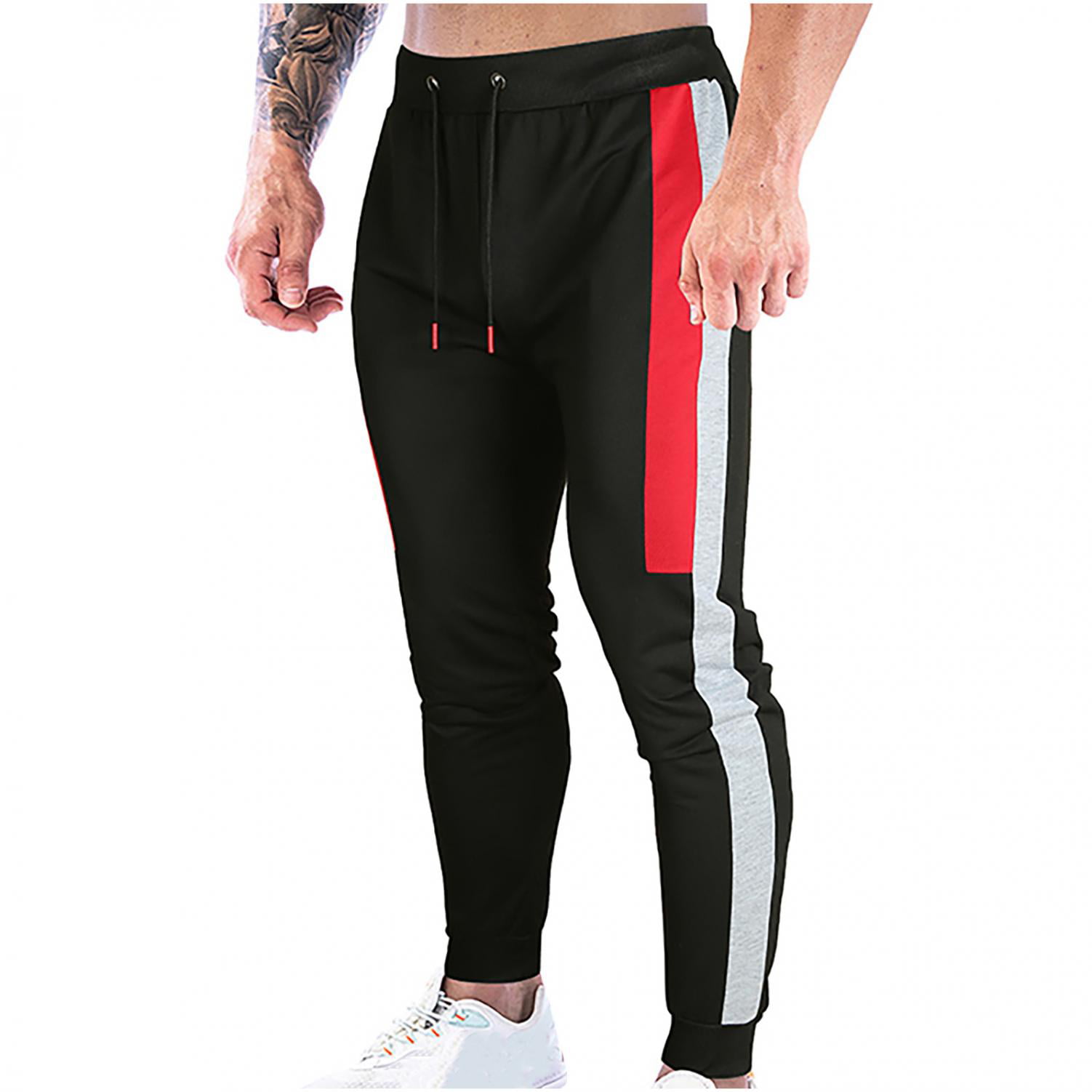 DressU Mens Outdoor Oversize Sports Breathable Cozy Jogger Pant Trousers