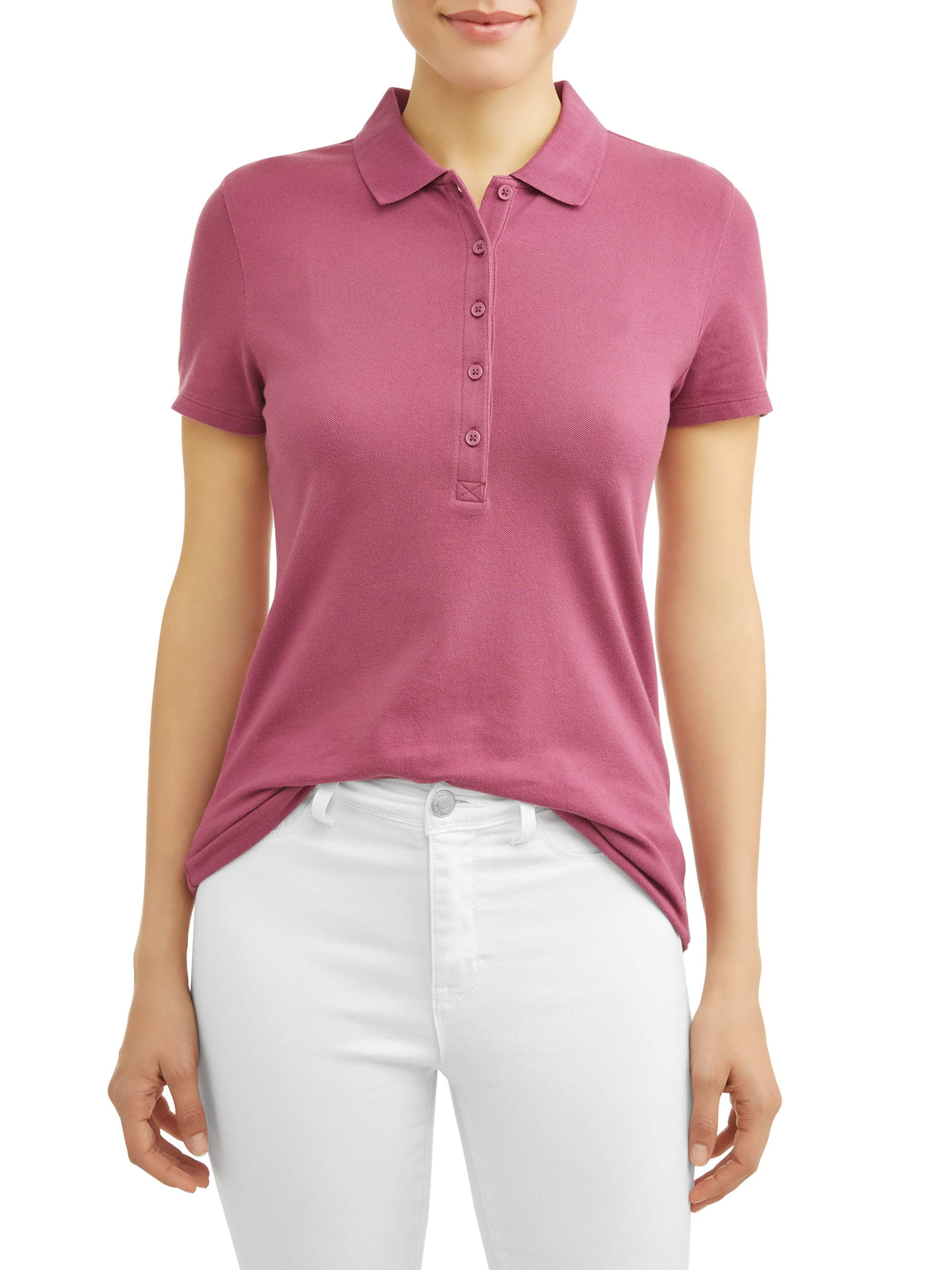 time and tru women's polo shirts