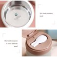thumbnail image 4 of Wosthever Taza de desayuno, taza de café, tarro de leche, acero inoxidable, mantiene el calor, gran capacidad, mano de obra fina, a prueba de herrumbre, Mostrada Rosa Claro/680ML Wosthever HA080704-03, 4 of 6
