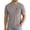 Coffee, variant on Men Crew Neck Short Sleeve T Shirt with Zippered Pocket Soft Breathable Casual Urban Streetwear All Season Basic Top