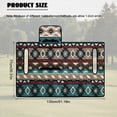 thumbnail image 7 of SEANATIVE Golf Cart Seat Covers with 4 Storage Pockets, Fits EZGO TXT/RXV, Club Car DS/Precedent, Yamaha 2-Person Golf Cart Accessories, Portable Foldable Design, Teal Aztec Print Brown, 7 of 7