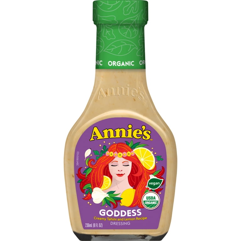 Annie's Organic Goddess Vegan Salad Dressing, Non-GMO, Creamy Citrus Flavor, 8 fl oz - Walmart.com Annie's Organic Goddess Vegan Salad Dressing, Non-GMO, Creamy Citrus Flavor, 8 fl oz - Walmart.com