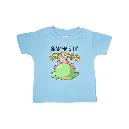 

Inktastic Gramma s Lil Dinosaur with Cute Stegosaurus Gift Baby Boy or Baby Girl T-Shirt