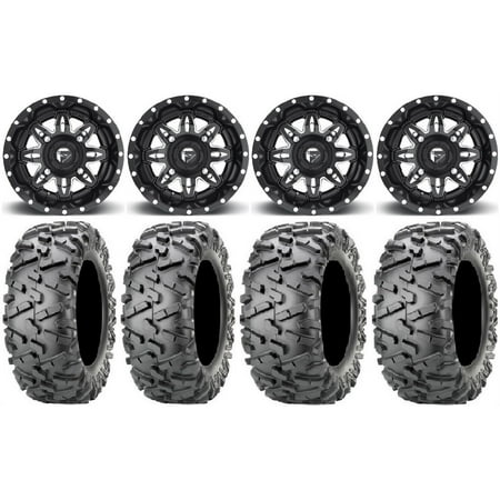 Fuel Lethal Black 14 Wheels 28 BigHorn 2.0 Tires Sportsman RZR Ranger