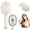 Beige, variant on Pawnexa Hair Brush 3 in 1 Scalp Care Brush Rechargeable Electric Spray Air Cushion Massage Comb Detangling Hair Care