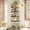 Rustic Brown, variant on Fairy 4 Tier Rustic Brown Corner Floating Shelves for Wall, Farmhouse Corner Shelf Unit