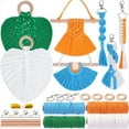 thumbnail image 1 of Kit de Macramé para Principiantes, Ideal para Niños y Adultos, Manualidades para Niñas de 6 A 8 Años y de 8 A 12 Años, para Navidad - Cordón Colorido de 3 mm, 1 of 7