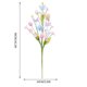 thumbnail image 3 of Rama de Resurrección de Pascua con flores - Arreglo floral casero de 19,7" para decoración de mesa, centro de mesa de primavera y fiestas, 3 of 9