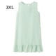 thumbnail image 1 of Vestido de mujer Vestido sin mangas con lunares Vestido sin mangas con volantes sueltos, Verde, 3L Sweethay AP002113-30, 1 of 3