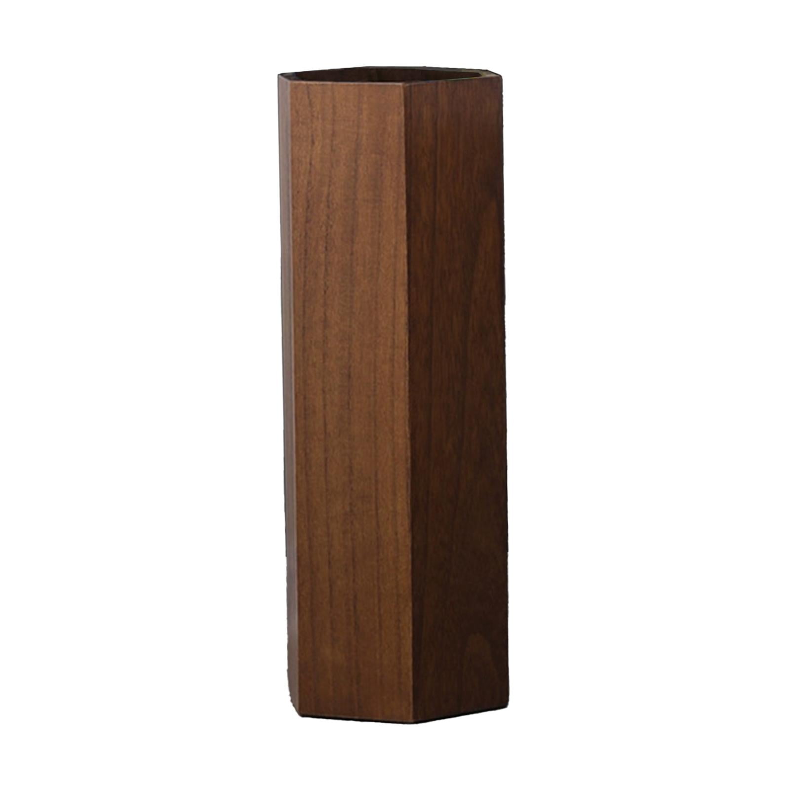 figatia Wooden Umbrella Holder Umbrella Rack Multifunction Fashion Sturdy Household Umbrella Storage Bucket for Indoor Office Hallway A