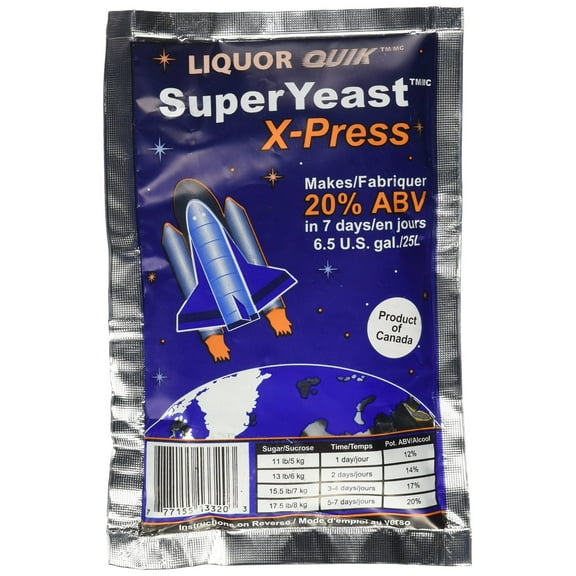 Liquor Quik Super Yeast X-Press (Makes 6.5 U.S. gal./25L)
