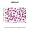 thumbnail image 4 of Placemats Set Of 4 / 6, Orchids Flowers Purple Placemats For Dining Table Indoor/Outdoors Heat Resistant Washable Placemats 18" X 12", 4 of 8