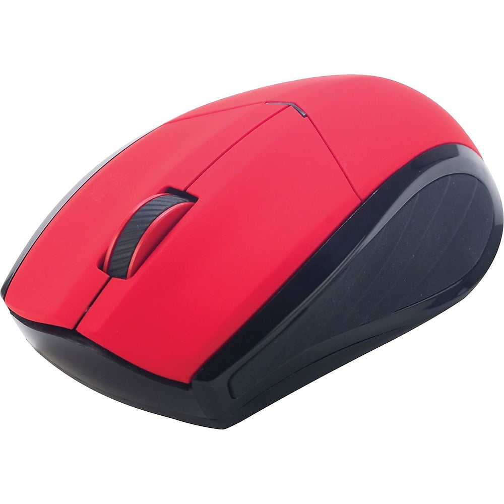 Staples 25567 Wireless Optical Mouse Red 1181111