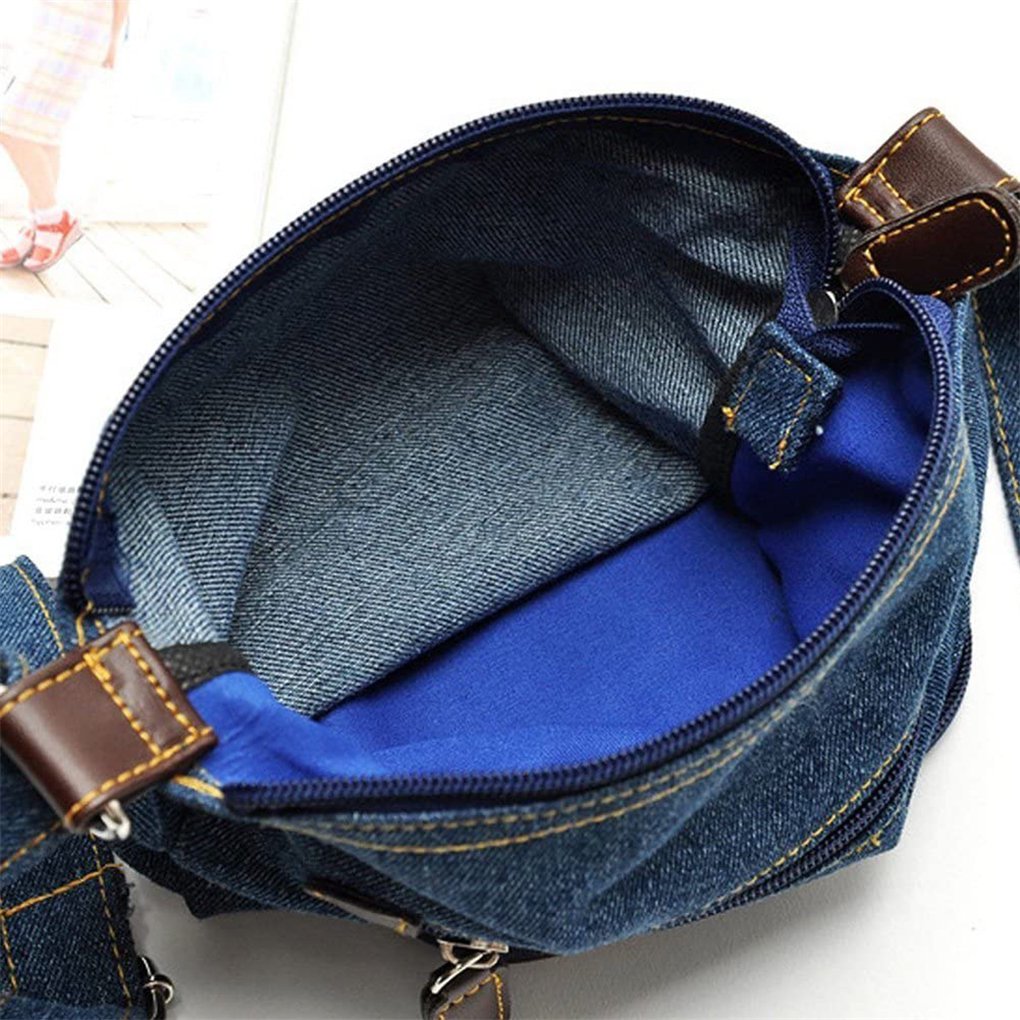 Sac Bandoulière Vintage Femme - Multicouche Détachable - Marron Et Noir - Neuf Sans étiquette