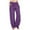 Purple4, variant on Lmnyox Casual Striped Pants for Women Wide Leg Drawstring Lounge Pants Loose Soft Fall Trousers with Pocket