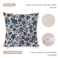 thumbnail image 4 of Decorative Bed Pillows Indigo Blue Japanese Floral Pillow Protector 18"x18" Watercolor Floral Farmhouse Pillow Covers Decor for Sofa Couch, 4 of 7