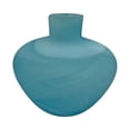 thumbnail image 2 of Bergamo Art 8" Wide Decorative Handmade Blue Jug Glass Vase, 2 of 5
