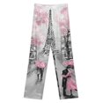 thumbnail image 3 of Paris Eiffel Pajama Pants Breathable with Pockets Pajamas For Lady Vintage Sleeping Pants Bedroom Homewear, 3 of 6