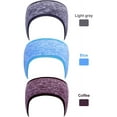 thumbnail image 3 of 3 Pieces Ponytail Headband Earband Winter Headband Ear Warmer Headband for Women Girls Outdoor Sports and Fitness, 3 of 10