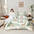 thumbnail image 4 of Castle Fairy Cartoon Jungle Deer Queen Comforter Set,Animal Hunting Bedding Comforter Set, 4 of 8