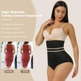 thumbnail image 6 of MISS MOLY 2 Packs of Tummy Control Shapewear Panties for Women High Waisted Body Shaper Slimming Shapewear Underwear Girdle Panty, 6 of 7