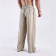 thumbnail image 5 of Loose Fit Wide Leg Pants for Men/Women Drawstring Waist Comfortable Casual Relaxed Trousers Soft Fabric Breathable Design, 5 of 5