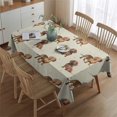 thumbnail image 2 of Dachshund Footprint Rectangle Tablecloth 60"x84",Waterproof Polyester Rectangle Table Cloth, Wipeable Spillproof Polyester Tablecloth for Dining, Camping, Indoor and Outdoor, 2 of 5