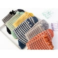 thumbnail image 5 of 6 Pairs Checkered Ruffle Socks Women - Cute Plaid Frilly Sock - Casual Crew Cotton Socks Size 5-9 Women's Pilates elite, 5 of 6