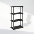 thumbnail image 4 of Furinno Turn-N-Tube 4-Tier Multipurpose Shelf Display Rack, Shelving Unit, Bookcase, Black/Grey, 4 of 6