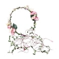 thumbnail image 4 of Diadema Flores Boho Zulema Corona Floral Ajustable Rosa, 4 of 8